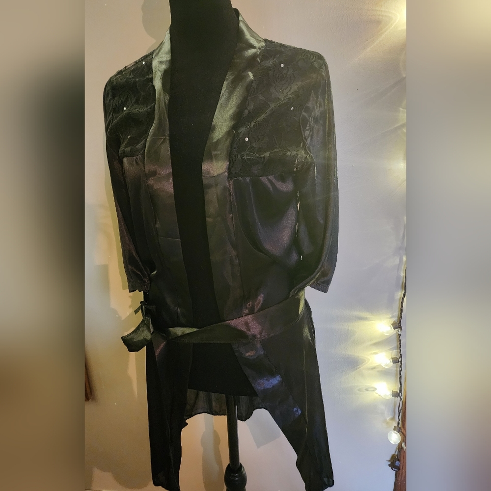 One of a kind! NEW! Sexy lace and satin looking robe.